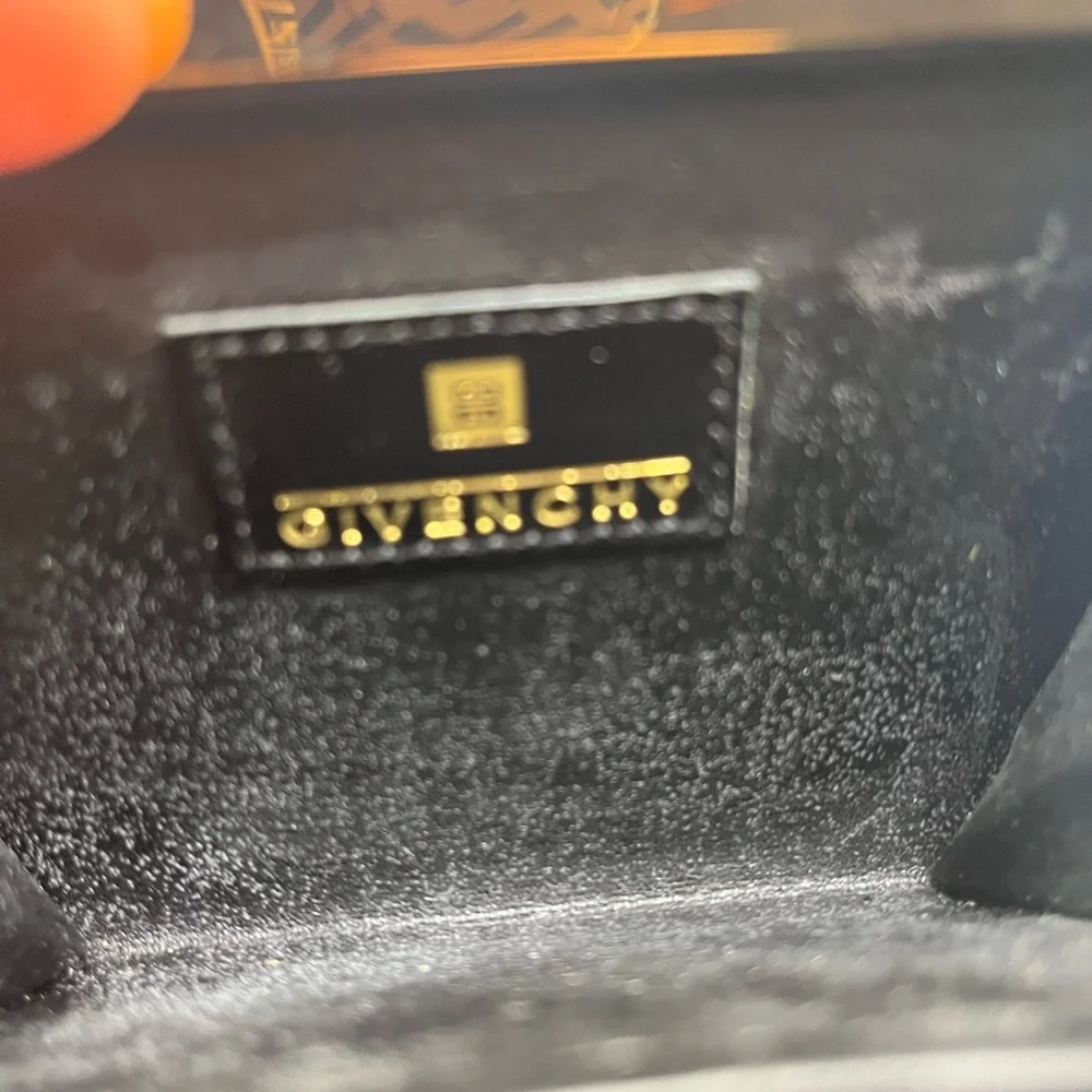Givenchy Black and Gold Geometric Clutch - Picture 7 of 8